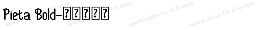 Pieta Bold字体转换